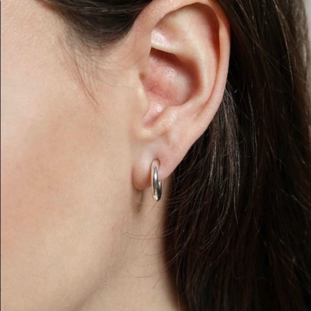 Wolf Circus Hoop Earring in Sterling Silver
